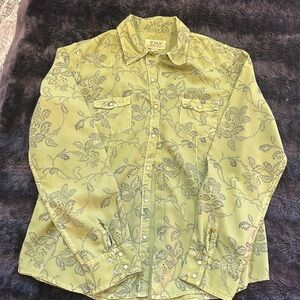 Ryan Michael pearl snap long sleeve shirt